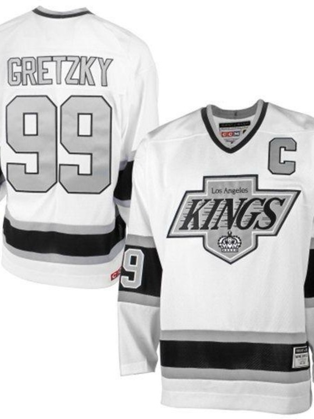 Gretzky Black and White ‘99 Embroidered Pullover Hockey Jersey